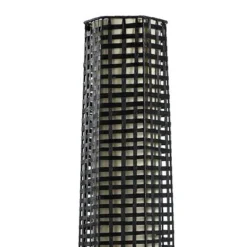 Woven Floor Lamp Black - StyleCraft