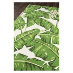 Veranda Bracegirdle Leaf Hooked Accent Rug - Momeni 9 Veranda Bracegirdle Leaf Hooked Accent Rug - Momeni -Adesso Store GUEST 7374a308 0e02 44d2 a764 a38aa83f6bc7