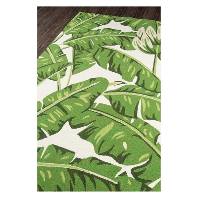 Veranda Bracegirdle Leaf Hooked Accent Rug - Momeni 4 Veranda Bracegirdle Leaf Hooked Accent Rug - Momeni - Image 4