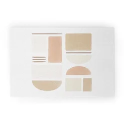 Bohomadic.Studio Geometric Shapes In Creme And Soft Pink Welcome Mat - Society6 -Adesso Store GUEST 73b6276a efa2 4d02 a867 0bb483abf3d7
