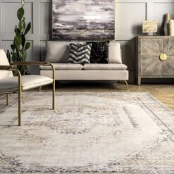 NuLOOM Glenda Machine Washable Faded Medallion Area Rug -Adesso Store GUEST 73ca5300 c720 48e6 bbe8 1b2ba0d3a492