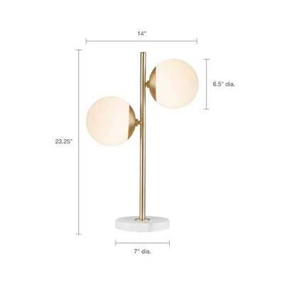 Holloway Table Lamp White/Gold 5 Holloway Table Lamp White/Gold - Image 5