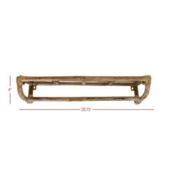 Brown Cane Wall Shelf By Foreside Home & Garden -Adesso Store GUEST 75453ab7 6edc 4db3 b5b5 718b54d35db8