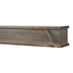Modern Ember Cody Wood Fireplace Mantel Shelf With Top & Bottom Molding
