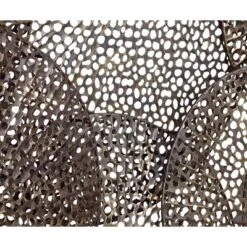 Metal Plate Overlapping Perforated Wall Decor Black - Olivia & May -Adesso Store GUEST 76bfc9eb 849b 469f 88f3 5f277258699f