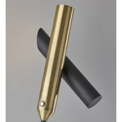 LED Vega Torchiere Black/Brass (Includes LED Light Bulb) - Adesso -Adesso Store GUEST 77c4857b 4492 4db3 88fb d9c4199d303b