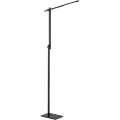 Possini Euro Design Barrett Modern Floor Lamp 53" Tall Anodized Black Metal LED Adjustable Touch On Off For Living Room Reading Bedroom Office House -Adesso Store GUEST 7956f025 ddf8 4f16 b6b4 a7b3bcd2b4ab