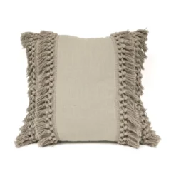 20"x20" Oversize Modern Tassel Square Throw Pillow - Lush Décor -Adesso Store GUEST 7ac37f3f 5515 4ec5 a4ca 3ccd4b4e9a87