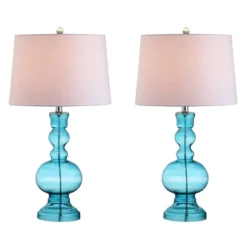 28.5" (Set Of 2) Genie Glass Table Lamps (Includes LED Light Bulb) - JONATHAN Y -Adesso Store GUEST 7b199c02 8858 4078 aa3b 151fa7adc621