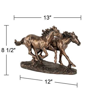 Kensington Hill Horses Running Wild 8 1/2" High Statue 2 Kensington Hill Horses Running Wild 8 1/2" High Statue - Image 2