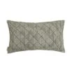 14"x24" Oversized Geometric Chenille Woven Jacquard Reversible Lumbar Throw Pillow Moss Green - Evergrace