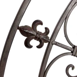 Metal Fleur De Lis Scrollwork And Wall Decor Black - Olivia & May -Adesso Store GUEST 7f965f6e 63e4 49ac 878f 34b93f626bff