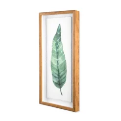 (Set Of 3) 28"x12" Framed Leaves Decorative Wall Art White - Threshold™ -Adesso Store GUEST 8176423f 41b8 4092 bb29 d3a72d0feae8