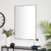 Contemporary Wood Rectangle Wall Mirror With Thin Frame – Olivia & May