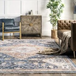 NuLOOM Addison Transitional Faded Medallion Fringe Area Rug -Adesso Store GUEST 82db0147 abdf 4c08 b841 9ca8f2496cd5
