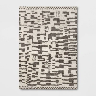 Jutland Geo Moroccan Hand Tufted Shag Area Rug Gray - Project 62™ 5 Jutland Geo Moroccan Hand Tufted Shag Area Rug Gray - Project 62™ - Image 5