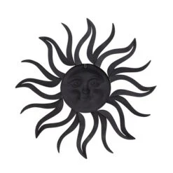 Metal Sunburst Wall Decor With Distressed Copper Like Finish Brass - Olivia & May -Adesso Store GUEST 84525bc2 0d30 4de8 bf40 d70df0d43975