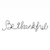 Metal Cutout- Be Thankful Cursive Cutout Sign-3D Word Art Home Accent Decor-Perfect For Modern Rustic Or Vintage Farmhouse Style By Hastings Home