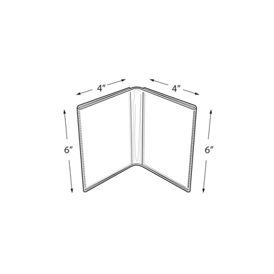 Azar Displays Clear Acrylic Double Photo Holder, Side By Side Dual Frame, Size 4"W X 6"H, 2-Pack 3 Azar Displays Clear Acrylic Double Photo Holder, Side By Side Dual Frame, Size 4"W X 6"H, 2-Pack - Image 3