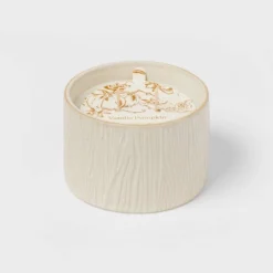 Textured Straight Side Ceramic Vanilla Pumpkin Candle White - Threshold™ -Adesso Store GUEST 8674ac69 18eb 4b1b b70c 044015f5edd1