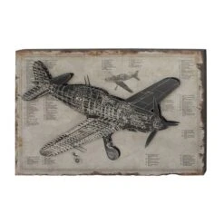 Industrial Transportation Wall Decor White - Olivia & May -Adesso Store GUEST 87fa0227 dac6 4b68 be5b 08435252484f