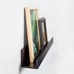 24" X 3.3" 2pc Decorative Wall Shelf Set Black - Uniek -Adesso Store GUEST 881fd1a6 d04c 44ee 8705 ba71ac36051c