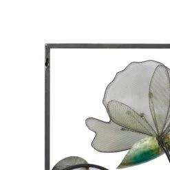 Metal Floral Wall Decor With Black Frame Set Of 2 Black - Olivia & May 27 Metal Floral Wall Decor With Black Frame Set Of 2 Black - Olivia & May -Adesso Store GUEST 888dc6fc fc84 498a b2c9 9157a51d90dd