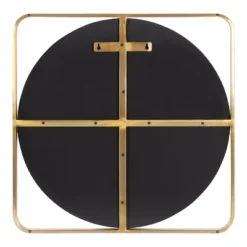 24" X 24" Nobles Radius Corner Framed Decorative Wall Mirror Gold - Kate & Laurel All Things Decor -Adesso Store GUEST 899a4c03 f0ac 46f0 a8df 56ce1e5fb966