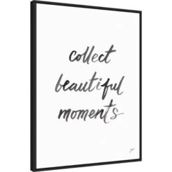 22" X 30" Collect Beautiful Moments By Karyn Panganiban Framed Canvas Wall Art Black - Amanti Art
