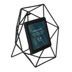 Northlight 8" Contemporary Hexagonal 4" X 4" Photo Picture Frame - Black -Adesso Store GUEST 91114007 5db1 40dd bb21 bb9a9ad72d81