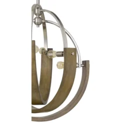 34" X 34" X 46.5" Metal/Wood Rauma Chandelier Brushed Steel - Cal Lighting 5 34" X 34" X 46.5" Metal/Wood Rauma Chandelier Brushed Steel - Cal Lighting -Adesso Store GUEST 9115e990 4667 4adc 8c64 5cad2db719d3