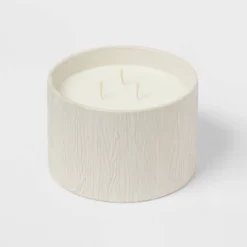 Textured Straight Side Ceramic Warm Cider & Cinnamon Candle White - Threshold™ 8 Textured Straight Side Ceramic Warm Cider & Cinnamon Candle White - Threshold™ -Adesso Store GUEST 913d534b 649d 4c6d 9f5e ee9feea56dbd