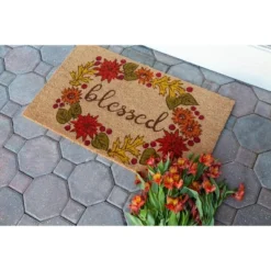 1'4" X 2'4" Blessed Indoor/Outdoor Coir Doormat - Entryways 6 1'4" X 2'4" Blessed Indoor/Outdoor Coir Doormat - Entryways -Adesso Store GUEST 91d59e36 ae25 49bf 9129 3457ea8bd452