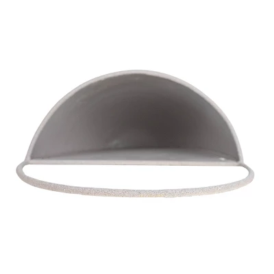 Textured Wall Pocket Gray Metal - Foreside Home & Garden 2 Textured Wall Pocket Gray Metal - Foreside Home & Garden - Image 2