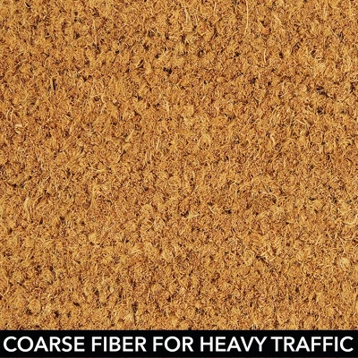 MDesign Welcome Entryway Doormat With Natural Fibers 4 MDesign Welcome Entryway Doormat With Natural Fibers - Image 4