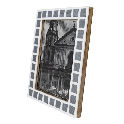 Tiled 5X7 Photo Frame Gray Acrylic, MDF & Glass - Foreside Home & Garden 5 Tiled 5X7 Photo Frame Gray Acrylic, MDF & Glass - Foreside Home & Garden - Image 5