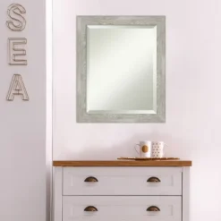 20" X 24" Dove Narrow Framed Wall Mirror Graywash - Amanti Art -Adesso Store GUEST 95b69fbf 4079 416e a9e2 2f683cbbe92e