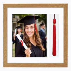 Americanflat 13x13 Graduation Frame With Tempered Shatter-resistant Glass - 2 Opening Mat Displays 8"x10" Diploma Or Certificate And Tassle - Available In A Variety Of Colors -Adesso Store GUEST 95c1ae53 ce34 4756 8789 4abb8ec7758b