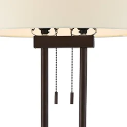 Franklin Iron Works Roscoe Modern Floor Lamp Standing 62" Tall Oil Rubbed Bronze Twin Pole White Drum Shade For Living Room Bedroom Office House Home 10 Franklin Iron Works Roscoe Modern Floor Lamp Standing 62" Tall Oil Rubbed Bronze Twin Pole White Drum Shade For Living Room Bedroom Office House Home -Adesso Store GUEST 95c524af 11eb 41de b8a7 b3eef98a7c88