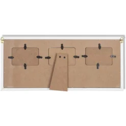 Wood Sonogram Picture Photo Frame For 3 Ultrasound Keepsake 2.5"x3.75" Photo Tabletop / Wall, White 17"x7.5"x0.5" -Adesso Store GUEST 95d43aff 72e2 4851 b257 3d8cedabfa06