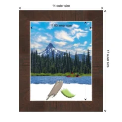 Amanti Art Wildwood Brown Narrow Picture Frame -Adesso Store GUEST 989dfabd 0d6a 4fe7 9902 cf2ace25f5e3