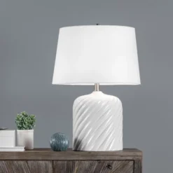 NuLOOM Arosa 26" Ceramic Table Lamp