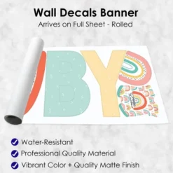 Big Dot Of Happiness Hello Rainbow - Peel And Stick Boho Baby Shower Standard Banner Wall Decals - Baby -Adesso Store GUEST 9ef06937 f6b6 40e2 b320 9081de3a48c7