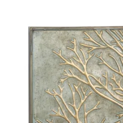 Metal Tree Wall Decor With Embossed Design Set Of 4 Brown - Olivia & May -Adesso Store GUEST 9fdf5679 abbb 4e4c 83e1 9ae3c8e2551d
