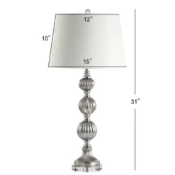 31" Glass Vivienne Triple Sphere Table Lamp (Includes LED Light Bulb) Gray - JONATHAN Y 6 31" Glass Vivienne Triple Sphere Table Lamp (Includes LED Light Bulb) Gray - JONATHAN Y -Adesso Store GUEST a064ad38 770c 45e4 9c76 f40594e37ed6