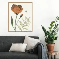 22" X 28" Springtime I Warm By Sara Zieve Miller Framed Canvas Wall Art Light Brown - Amanti Art -Adesso Store GUEST a0f416a2 8239 4cde 8592 83cd3ba4ea10