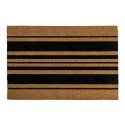 Bold Stripes Indoor/Outdoor Doormat Black/Natural - Entryways -Adesso Store GUEST a19502d5 4e65 4a25 90f1 e21f21b2cb29