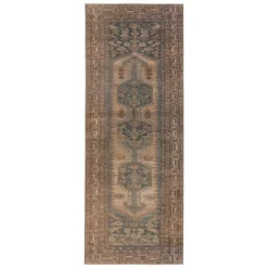 Reeves Medallion Runner Rug Brown/Blue - Jaipur Living -Adesso Store GUEST a3998c4d 3853 43d4 8bdf 0032f7d73f3c