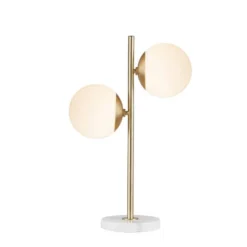 Holloway Table Lamp White/Gold