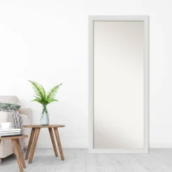 28" X 64" Flair Soft Framed Full Length Floor/Leaner Mirror White - Amanti Art -Adesso Store GUEST a6879e77 8772 4841 82e6 93539bd588d3